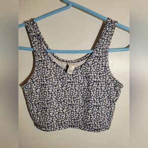 Floral Print Crop Top